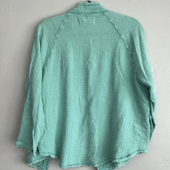 Free People Daydream Button Shirt Jacket Oversized XS - Picture 4 of 4